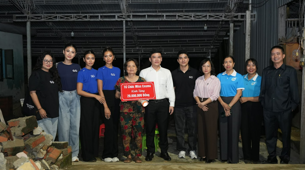 Miss Cosmo hỗ trợ Huế khắc phục hậu quả bão lũ, trao 30 triệu đồng học bổng cho học sinh 11 Anh chup man hinh 2025 11 18 031526