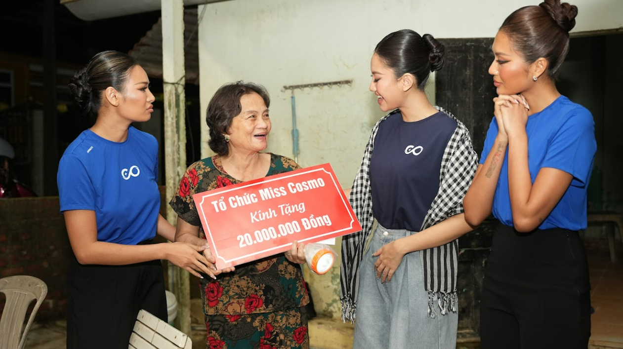Miss Cosmo hỗ trợ Huế khắc phục hậu quả bão lũ, trao 30 triệu đồng học bổng cho học sinh 4 Anh chup man hinh 2025 11 18 031601