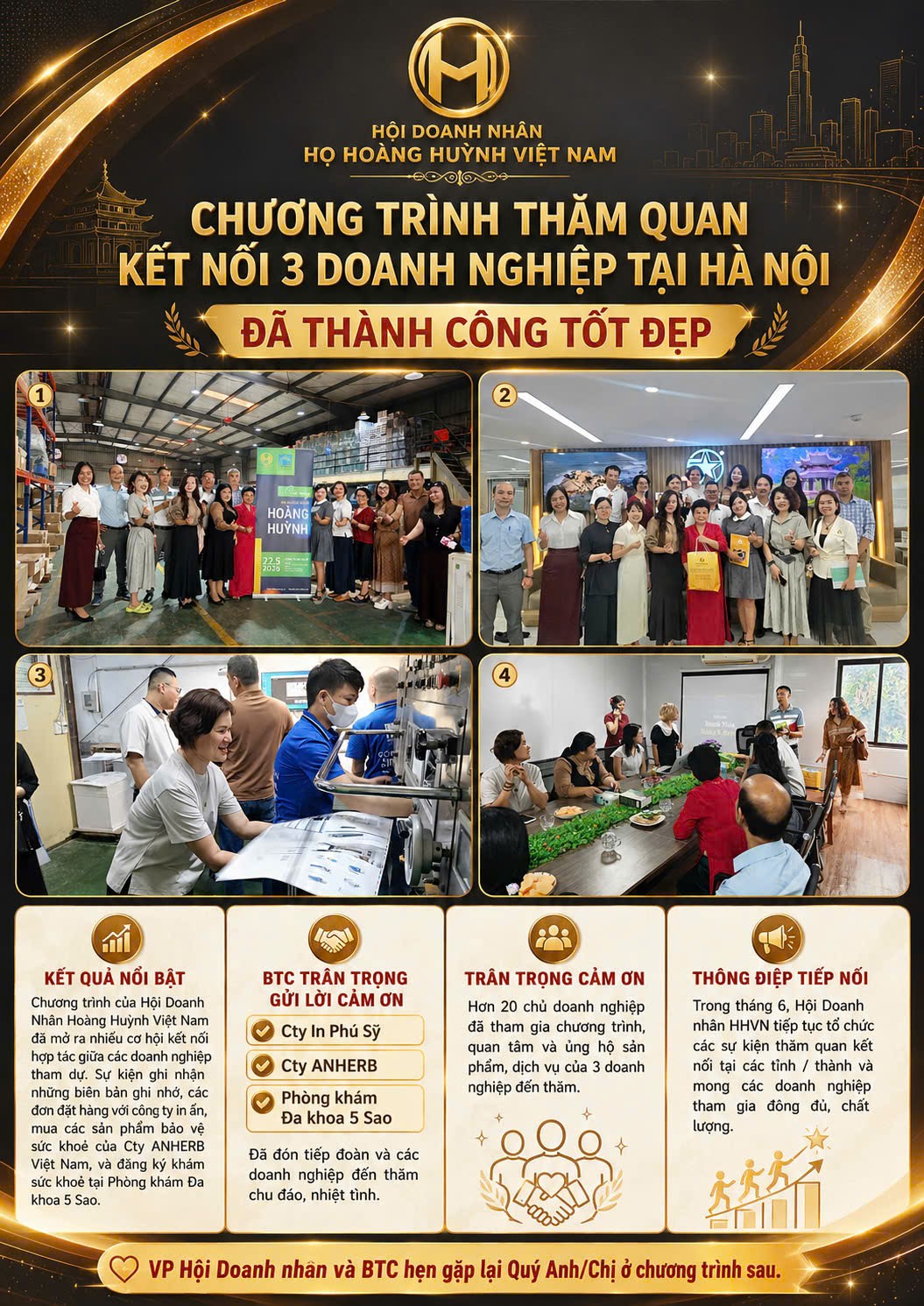 Hội Doanh nhân Hoàng Huỳnh Việt Nam: Chuyến thăm quan kết nối giao thương lần thứ 3 tại Hà Nội thành công tốt đẹp 1 IMG 20260522 171309